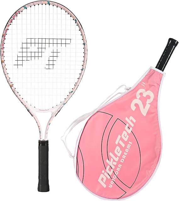 PICKLETECH Kids Tennis Racket for Junior Toddlers Starter Kit 17-25" Tennis Racquet for Girls and Boys with Carry Bag, Lightweight for Beginners