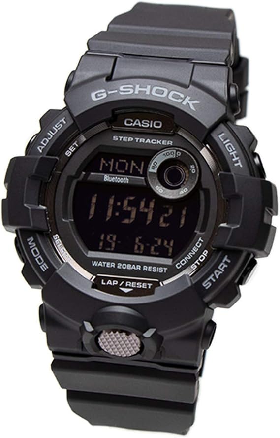 G-SHOCK CASIO Bluetooth Smartphone Link G-SQUAD GBD-800-1B Black Men's Watch, Workout, Training, Exercise, Smartwatch, Phone Capable Parallel Import