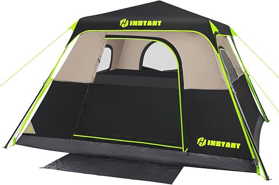 4/6/8/10 Person Instant Tent,Pop Up Tents for Camping with Rainfly | 60 Seconds Easy Setup,Cabin Tent for Family Camping with Expandable Carry Bag & Upgraded Ventilation