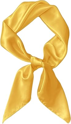 Women Satin Scarf, Satin Hair Bandanas Square Stain Scarf Vintage Head Scarves for Women