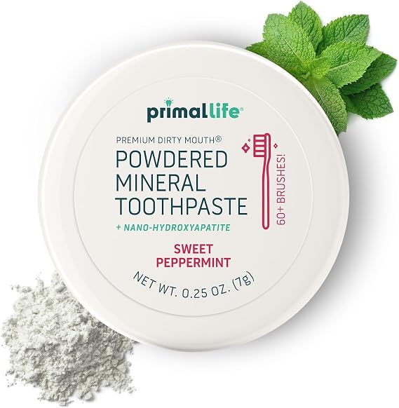 Dirty Mouth Organic Toothpowder (0.25 Ounce (Pack of 1), Peppermint)