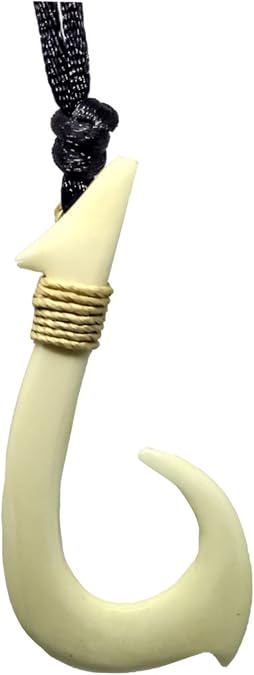 Hawaiian Large Bone Hook Necklace