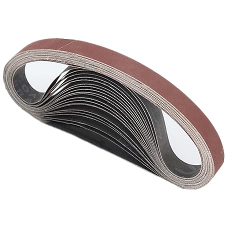 50 Pack 1/2X18 Inch Sanding Belts 40 Grit | Premium Aluminum Oxide,Heavy Duty Long-Lasting Belt Sander Belt,Mini Belt Sander Paper for Wood Metal Paint Sanding
