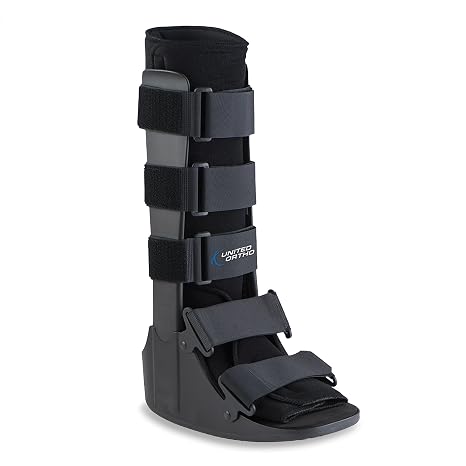 United Ortho Cam Walker Fracture Boot, Extra Small, Black