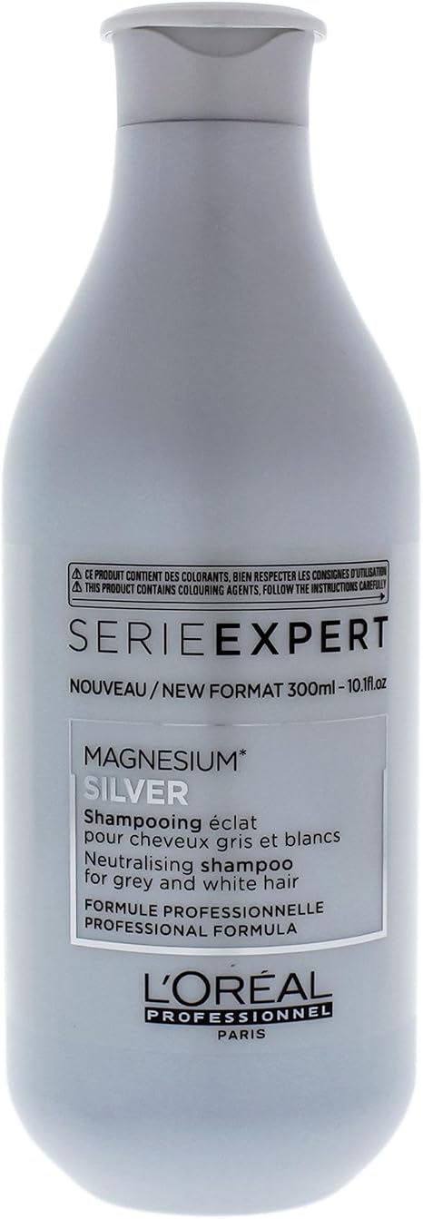 L’Oréal Professionnel |Shampoo, Grey, White or Light Blonde Hair, Serie Expert Silver
