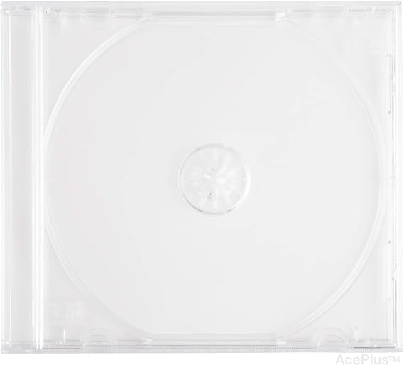 Premium Single Disc Jewel Cases in Super Clear with 10.4 mm Standard Thickness Assembled (10-Pack)