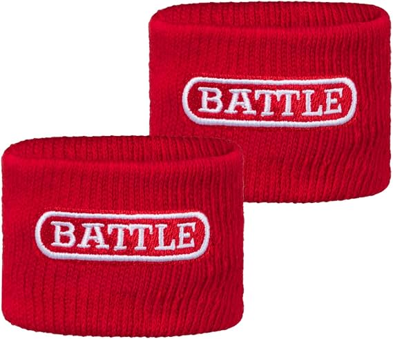 Battle Sports Thick 2.5" Football Armbands- Wrist Bands for Football, High-Performance Bands with Ultra-Soft Material to Wick Away Sweat and Keep Hands Dry- Includes 2 Wrist Bands