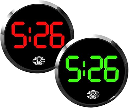 Digital Dashboard Car Clock - Mine Car Clock, Automotive Digital Clock | Adhesive Dashboard Time Display, Compact Vehicle Clock, Clear LCD Screen, Battery Powered, Ideal Car Interior Accessory