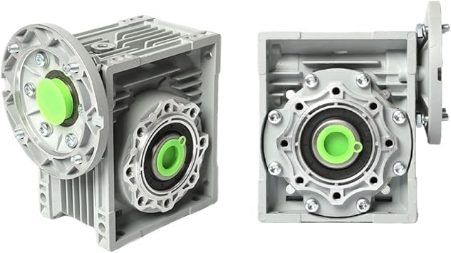 Worm Gear Reducer Worm Gearbox NMRV063 Input 14/19/24mm Output 25mm Ratio 5:1-100:1 Motor 0.18kW-2.2Kw Worm Gear #94(Ratio 50 to 1,Input 14 FL 71B14)