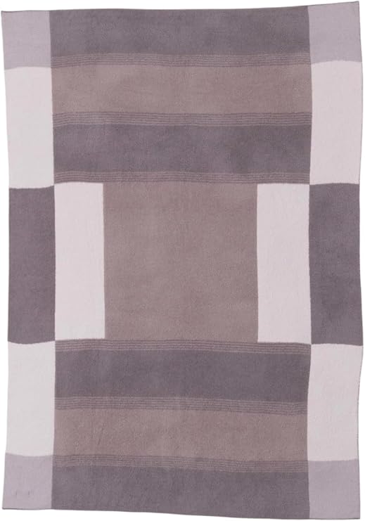 Barefoot Dreams CozyChic Costa Block Throw, 54" x 72" (Beach Rock)