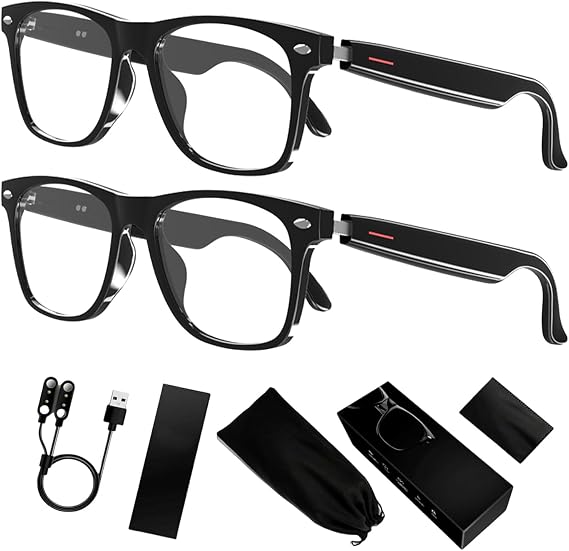 Smart Glasses Listenable Songs, Smart Wireless Headphone Sunglasses,Sunglasses for Women & Men