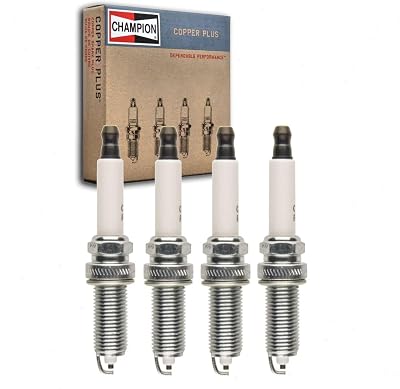 4 pc Champion Copper Plus Spark Plugs compatible with Nissan Sentra 1.6L 1.8L 2.0L 2.5L L4 2007-2019