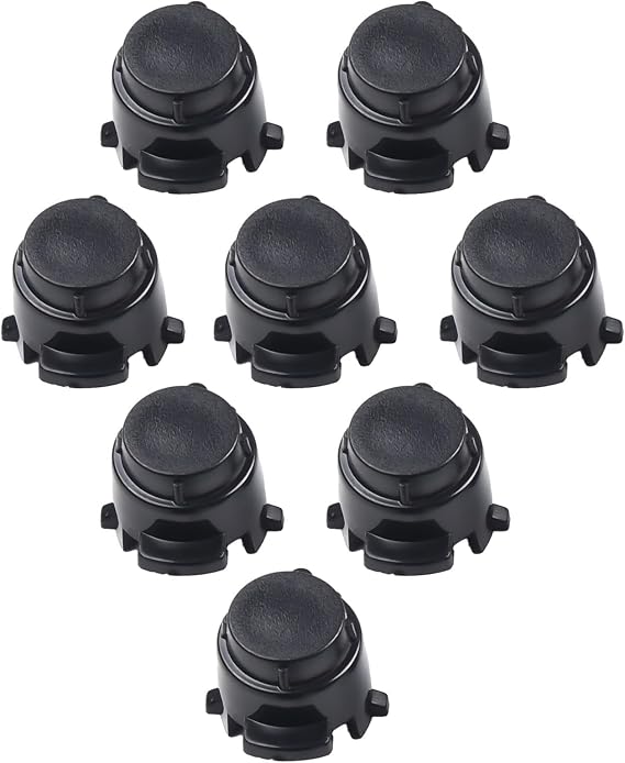 8PCS Parking Sensor Cover Cap for For Mercedes-Benz C300 C43 E450 GLC63 GLS580 CLS450 GLE450 2015-2022 Front Bumper Black Plastic 2058840074