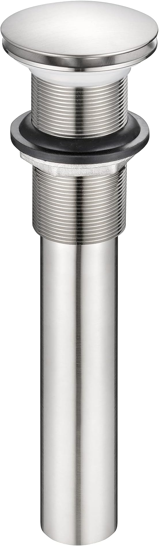 HEATGENE Pop-Up Bathroom Sink Drain Without Overflow, Brushed