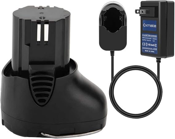 Exmate 10.8V 3.0Ah Replacement Battery with 10.8V Charger for Dremel 855-01 855-02 8000-01 8001-01 8001-02, Li-ion