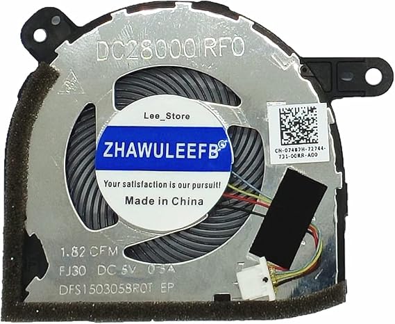 Replacement New CPU Cooling Fan for Dell Latitude 5285 5290 Series CPU Cooling Fan EG50040S1-C970-S9A DC28000IRFO DFS1503058ROT FJ30 DC5V 0.5A
