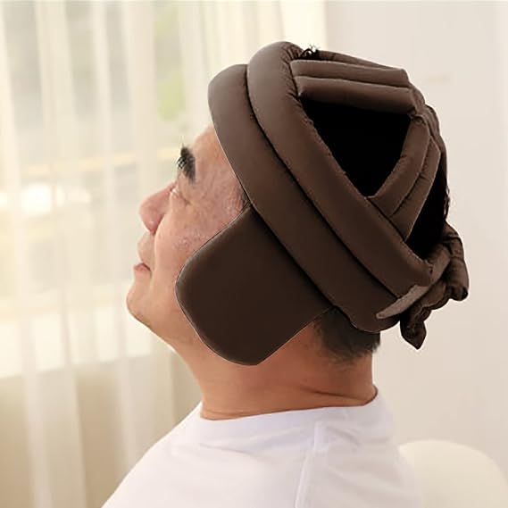 Anti Fall Cap Elderly Protective Head Hat Thick Anti-Collision Cap Patient Soft Breathe Protective Safety Helmet Adult Fall Resistant Hat Protection Helmet After Head Surgery Walking Safety Product