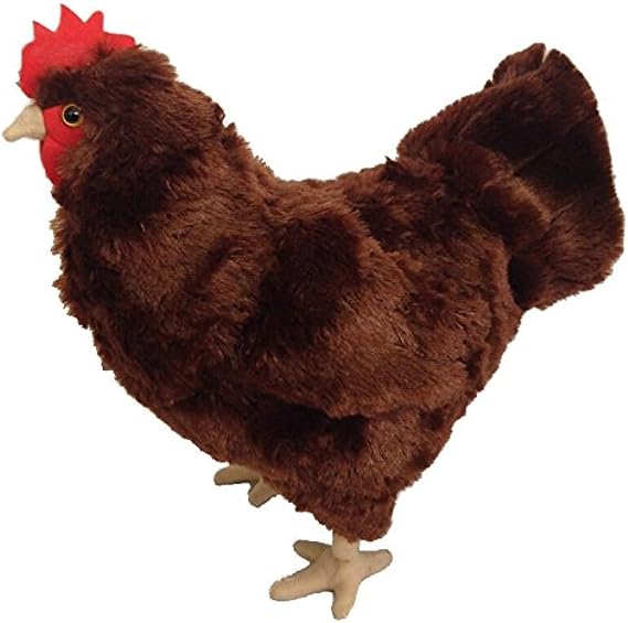Adore 12" Standing Rosie the Hen Chicken Plush Stuffed Animal Toy