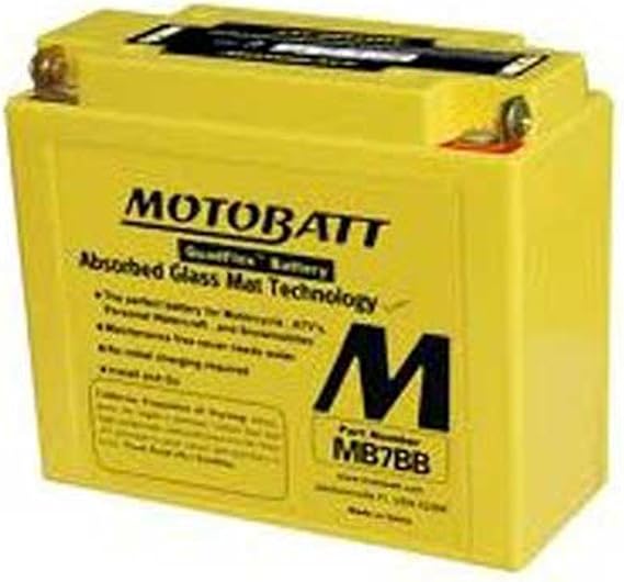 MotoBatt 12 Volt 9 Ah MB7BB Sealed Maintenance Free AGM Battery