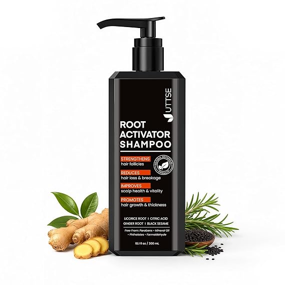 Root Activator Shampoo for Men: Hair Growth Shampoo for Men's Thinning Hair and Hair Loss - Men's Scalp Care - 10.1 fl oz / 300 mL