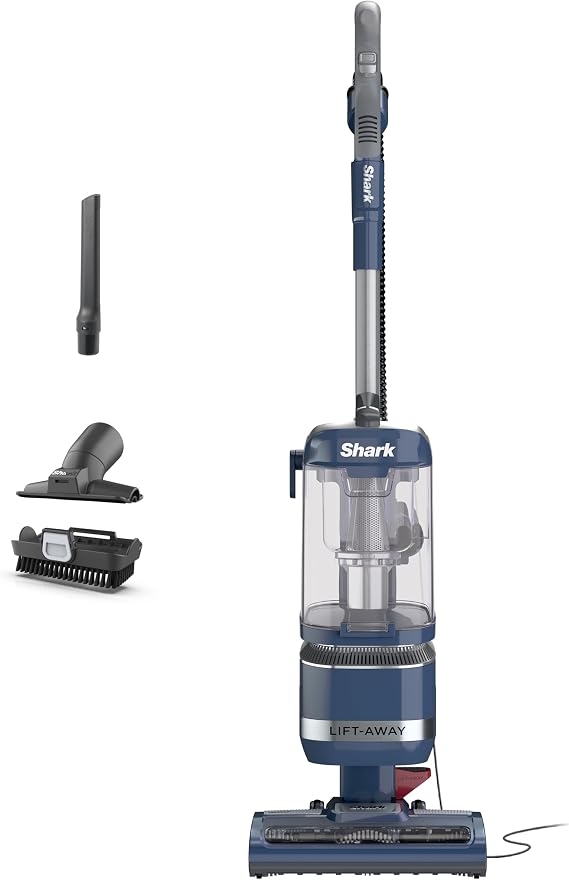 Shark Navigator Lift-Away ADV Upright Vacuum, HEPA Filter, Blue Jean, LA301 | Easy-Release Lift-Away Pod, Carpet and Hard Floor Cleaning, Swivel Steering, Easy-Empty Dust Cup, Pet Tools,