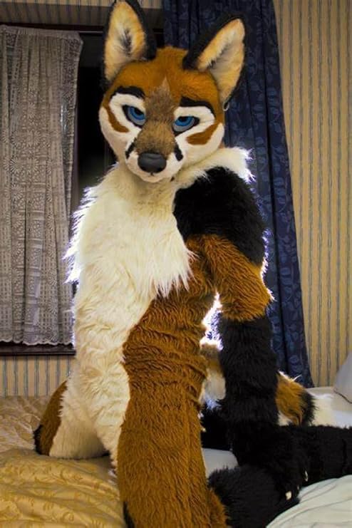 Long Furry Husky Dog Mascot Fursuit Costume Anime Character Outfit
