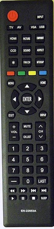 Smartby Remote Control Compatible with Hisense TV 46K360M 40K360MN 32A320 32K20D 39A320 40H3 40K20D 40K24D Replacement for Hisense EN-22653A