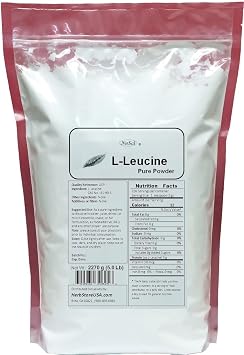 L-Leucine Pure Powder Leucine BCAA complies with USP Quality Standard (2270 Grams (5.0 lb))
