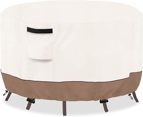 Round Outdoor Table Cover Waterproof, 42" Dia x 28" H