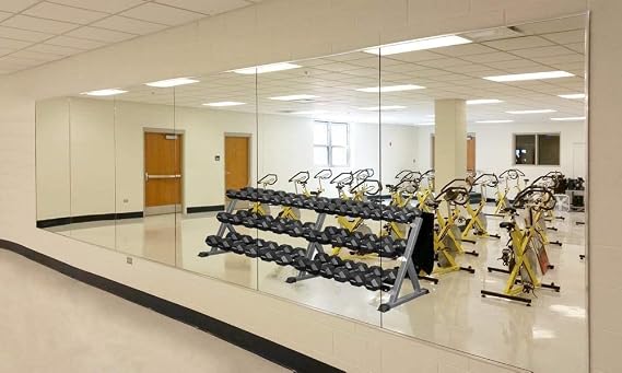 Home Gym Mirror Wall Mounted Activity Mirrors Large Full Body Mirror for Gymnastics Yoga Fitness Workout (1 pcs)