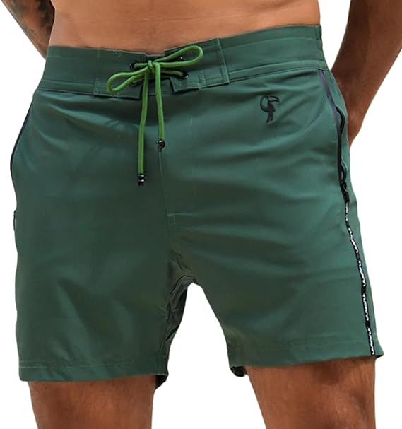 Tucann Men's Trunks 5" Compression Liner Quick Dry Chlorine Resistant