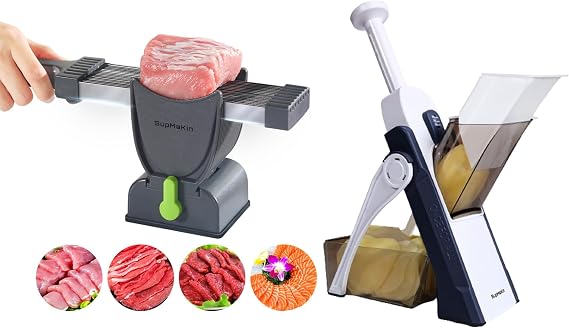 Safe Mandoline Slicer Blue+ Meat Slicer