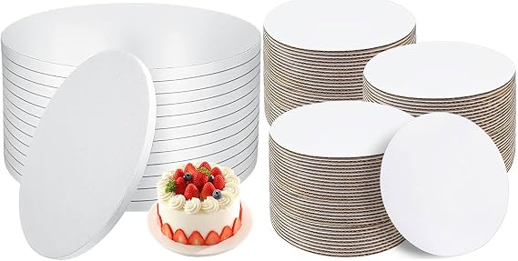 Sudaya 12 PCS Cake Drums 12 Inch Cake Boards 50 PCS, Cake Boards 12 Inch Round