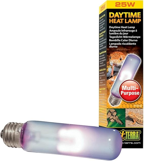 Exo Terra SunGlo Daylight T10 Reptile Terrarium Bulb for Heat & Light, 25w | Natural Sunlight Spectrum Lamp