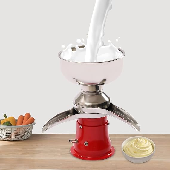 Milk Cream Centrifugal Separator,Stainless Steel Cream Separator,Electric Milk Cow Cream Separator,Electric Milk Skimmer,13.2Gal/H,for Cow Goat Milk