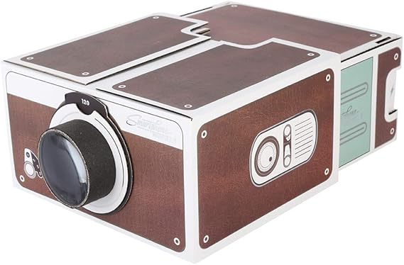 Yoidesu Projector,Smart Phone Projector,Mini DIY Home Portable Smart Mobile Phone Projector 8x image magnification,Super Easy to install