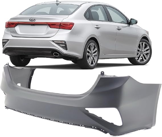 FitParts Compatible With Rear Bumper Cover 2019 2020 2021 Kia Forte Sedan KI1100224 S EX EX+ FE GT L LX LXS. Ready to paint. 86611M7000