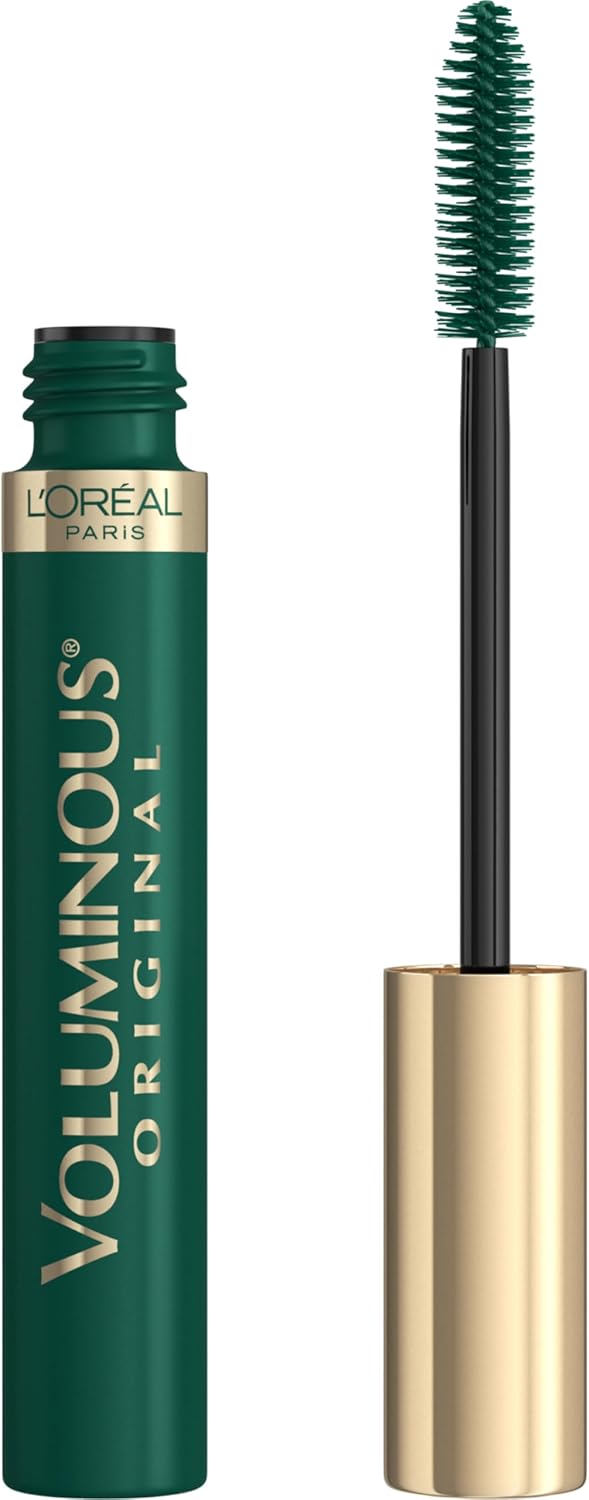 LOreal Paris Makeup Volume Original Washable Bold Eye Mascara, Deep Green, 0.27 Fluid Ounce