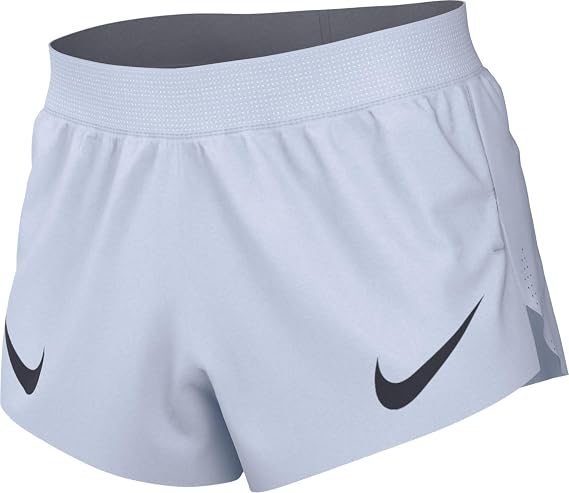 Nike AeroSwift Men's Dri-FIT ADV 2" Brief-Lined Running Shorts (Football Grey/Dark Obsidian, FN3349-085) Size XX-Large