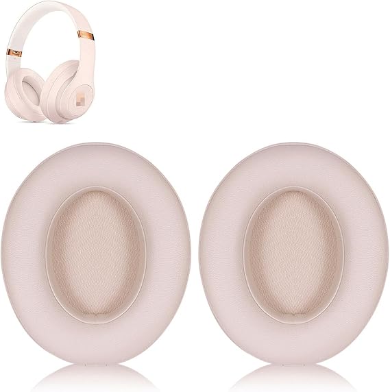 Replacement Ear Pads for Beats Studio 3 Memory Foam Earpads for Studio 2 3 Wireless Headphones Studio 3 Wireless Studio 3 Noise Isolating Protein Leather Easy Installation Ear Pads for Beats Studio 3