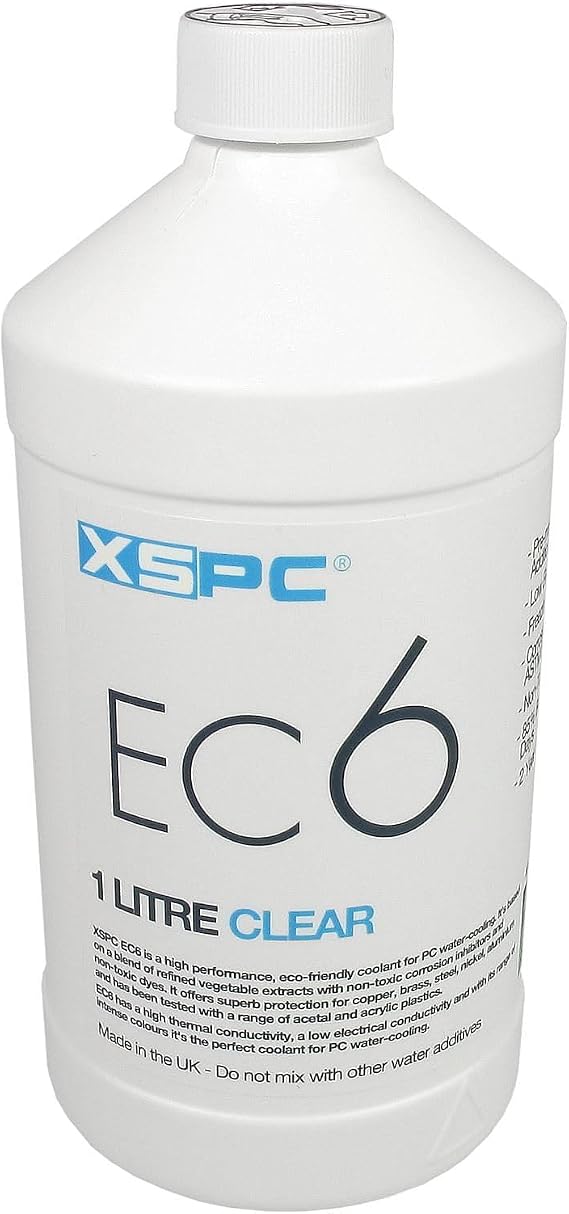 XSPC EC6 High Performance Premix PC Coolant, Translucent, 1000 mL, Clear