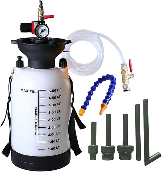 5L Pneumatic Transmission Fluid Pump Quick and Efficient Pneumatic Pneumatic Fluid Extractor Oil Extractor Atf Refill System, with Adapters