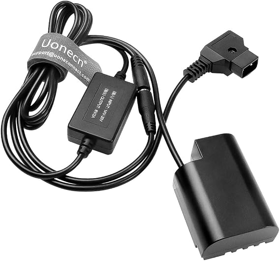 Dummy Battery DMW-DCC12 DC Coupler to Dtap Plug Power Cable for Panasonic DMC-GH5 GH4 GH3