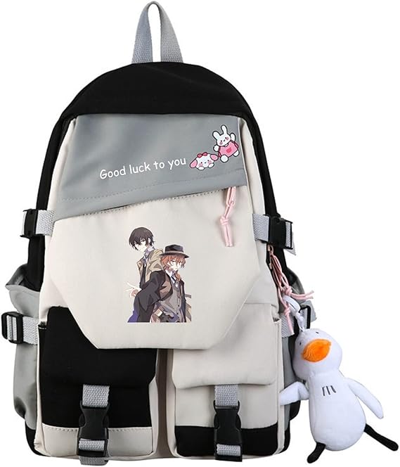 ISaikoy Anime Bungo Stray Dogs Backpack Students Bookbag Shoulder School Bag Daypack Laptop Bag 1