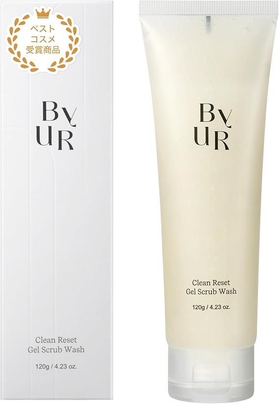 ByUR Clean Reset Gel Scrub Wash, Face Wash Gel, Foam Face Scrub, Mild Peeling, Pore Management, Pore Stain, Cuticle Care, Moisturizing, Korean Cosmetics, Skin Care, 4.2 oz 120 g