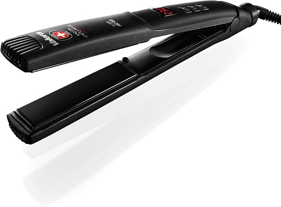 Valera, 6.0 Professional Hair Straightener for Straight and Curly Hair, Ceramic Technology and Ionizer, Quick Heating, Digital Temperature Regulation, Auto-Off Function, Max 230C, Black