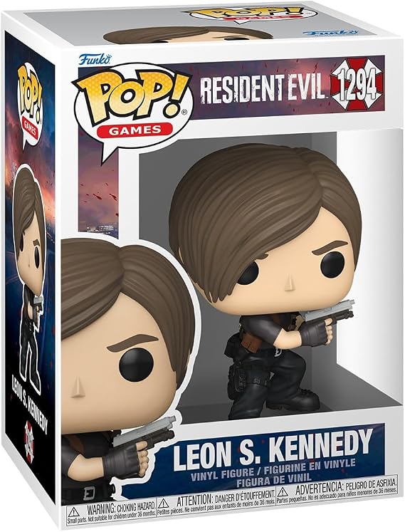 Funko Pop! Games: Resident Evil - Leon S. Kennedy - Collectable Vinyl Figure - Gift Idea - Official Merchandise - Toys for Kids & Adults - Video Games Fans - Model Figure for Collectors and Display