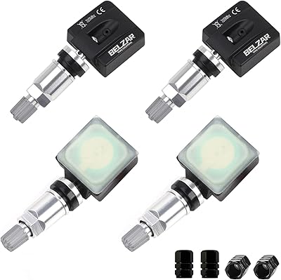 BELZAR TPMS Tire Pressure Monitoring System Sensor 42753-SNA-A830-M1 42753-TR3-A81 315MHz Preprogrammed Sensor Replacement for Honda CR-Z Insight Odyssey Touring Element Civic Fit Acura CSX 4 Pack