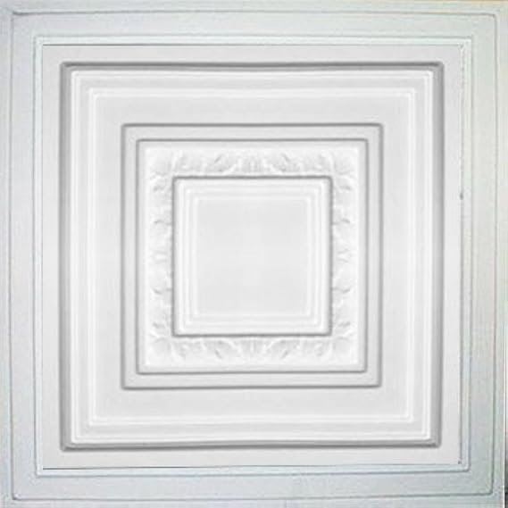 Antique Ceilings Antyx White (24x24 PVC) Ceiling Tile