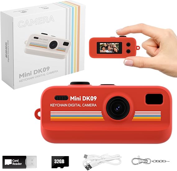 Mini Retro Digital Camera 2K Video 16X Zoom LED Light